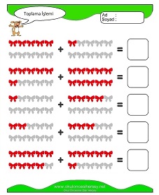 Toplama İşlemi Çalışma Sayfaları